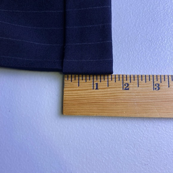 Brooks Brothers Makers Trousers (38x31.5) Mens Brooksease Chalk Stripe Dark Navy - Picture 6 of 9